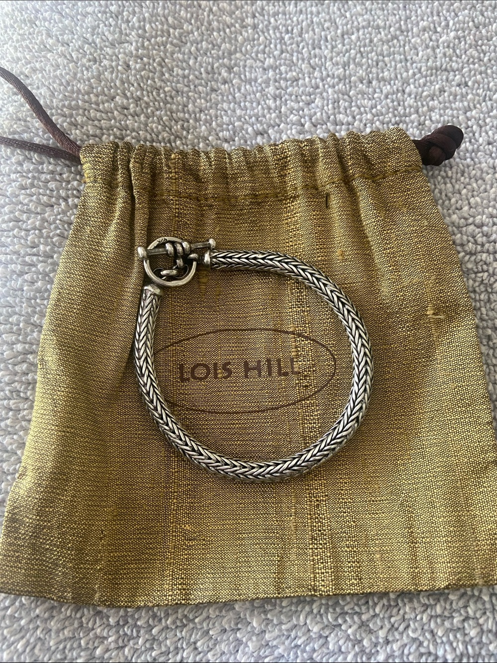 Lois Hill Braided Toggle Bracelet in Sterling Silver